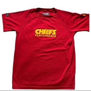 NFL Under Armour Combine Authentic Kansas City Chiefs Performance Tee Youth xs